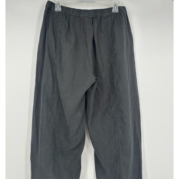 Eileen Fisher Washed-Organic-Linen Délavé Lantern Pants - Picture 8 of 10